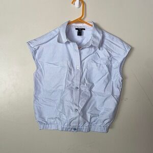 Kids forever 21 cropped pinstripe